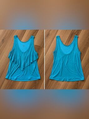 Merona Turquoise Layered Tank Top